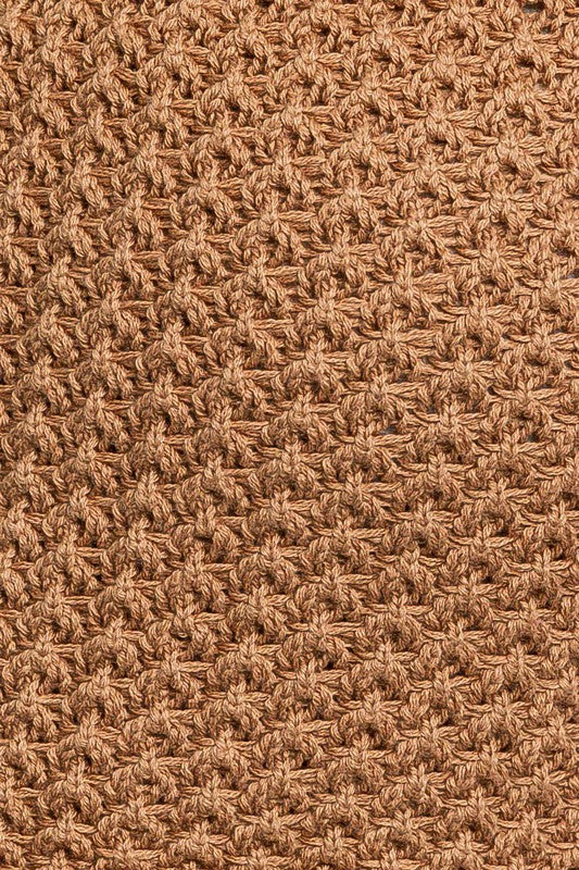 Tassel Detail Crochet Crop Top