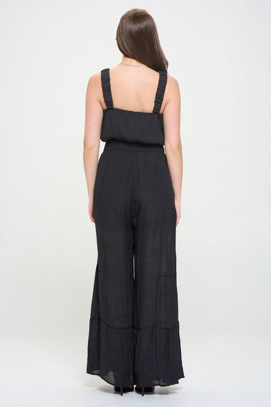 Tiered Jumpsuit-Plus
