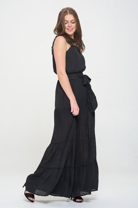 Tiered Jumpsuit-Plus