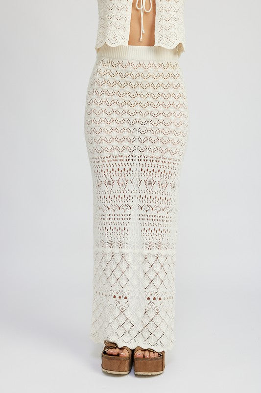 Crochet Style Maxi Skirt