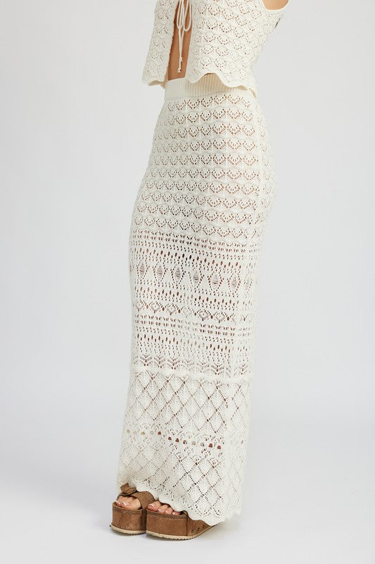 Crochet Style Maxi Skirt