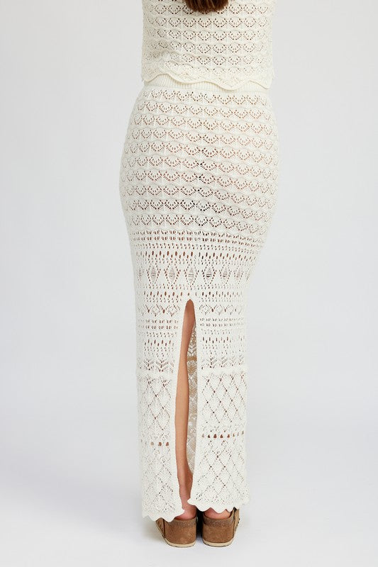 Crochet Style Maxi Skirt