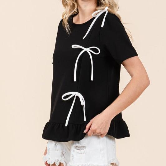 Three Ribbon Bow Top