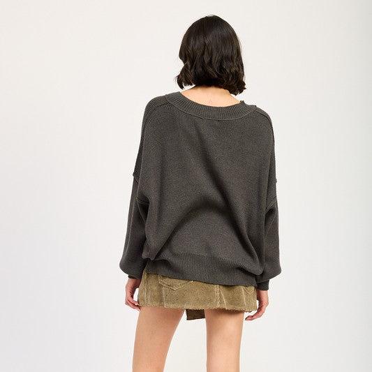 Foresta Oversized V-Neck Sweater