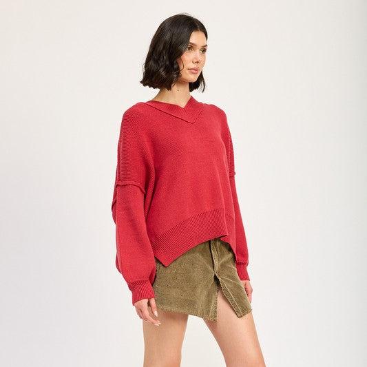 Foresta Oversized V-Neck Sweater
