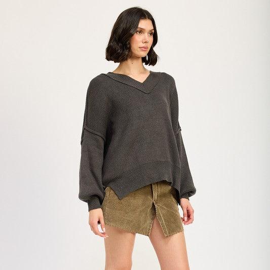 Foresta Oversized V-Neck Sweater