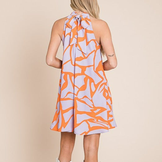 Resort style halter neck dress