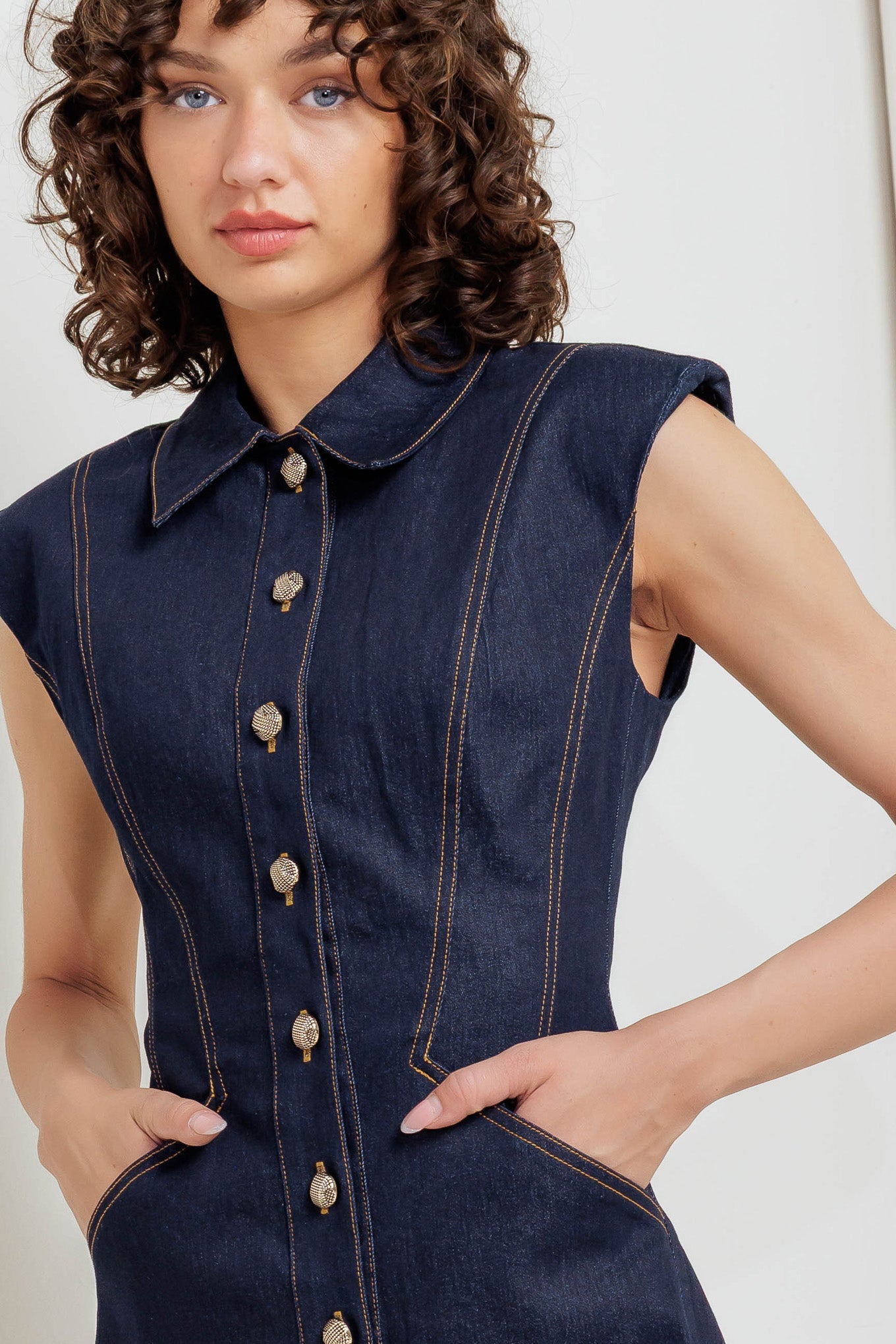 Modern Denim Shirt Dress