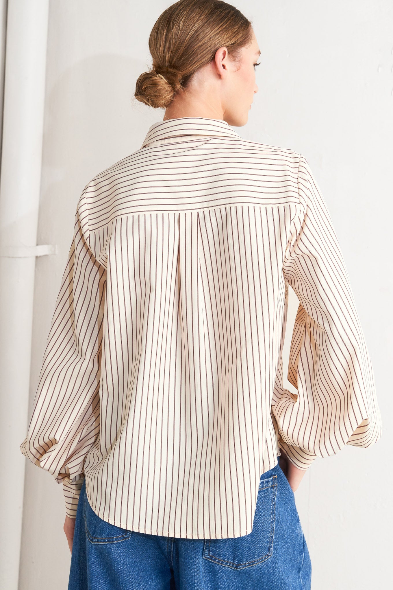 Classic Pinstripe Button Down Shirt
