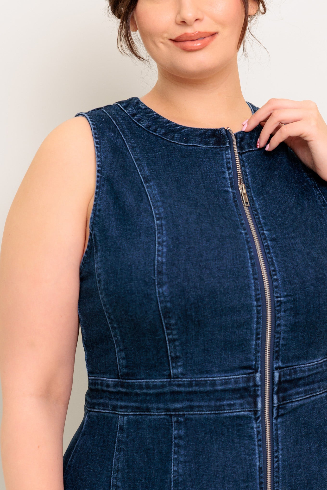 Sunday Brunch Denim Midi Dress