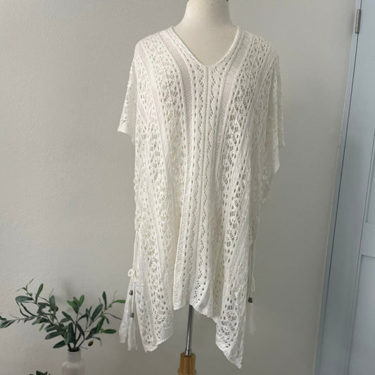 White Crochet Style Cover-up