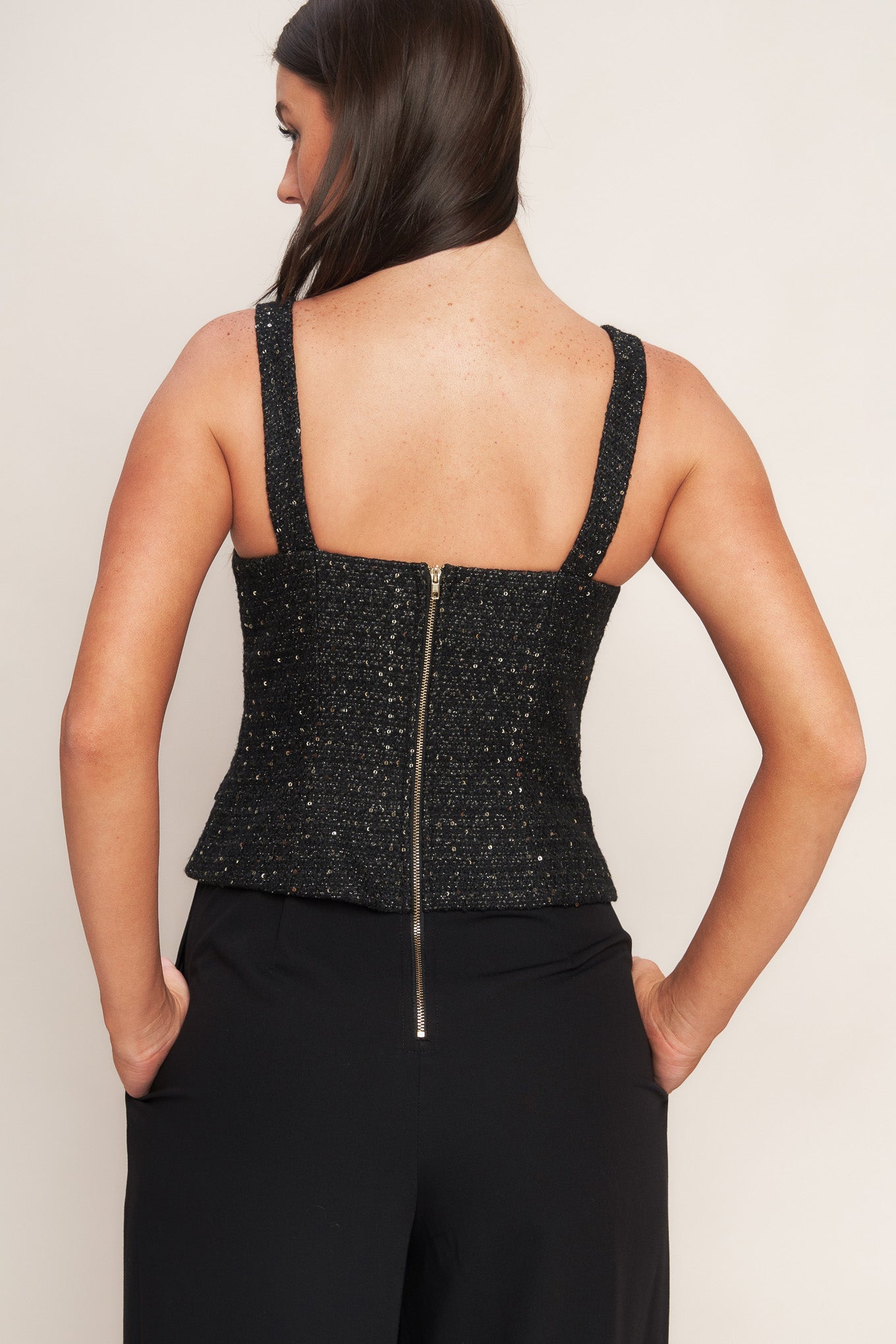 Midnight Tweed Jumpsuit