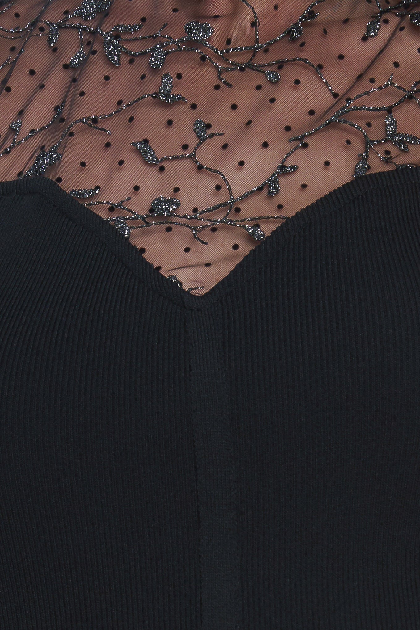 Cocktail Hour Mesh Overlay Top