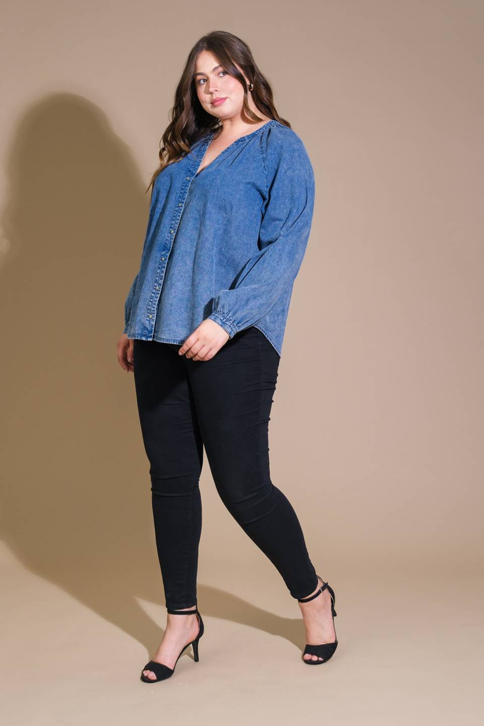 Everyday Denim Blouse
