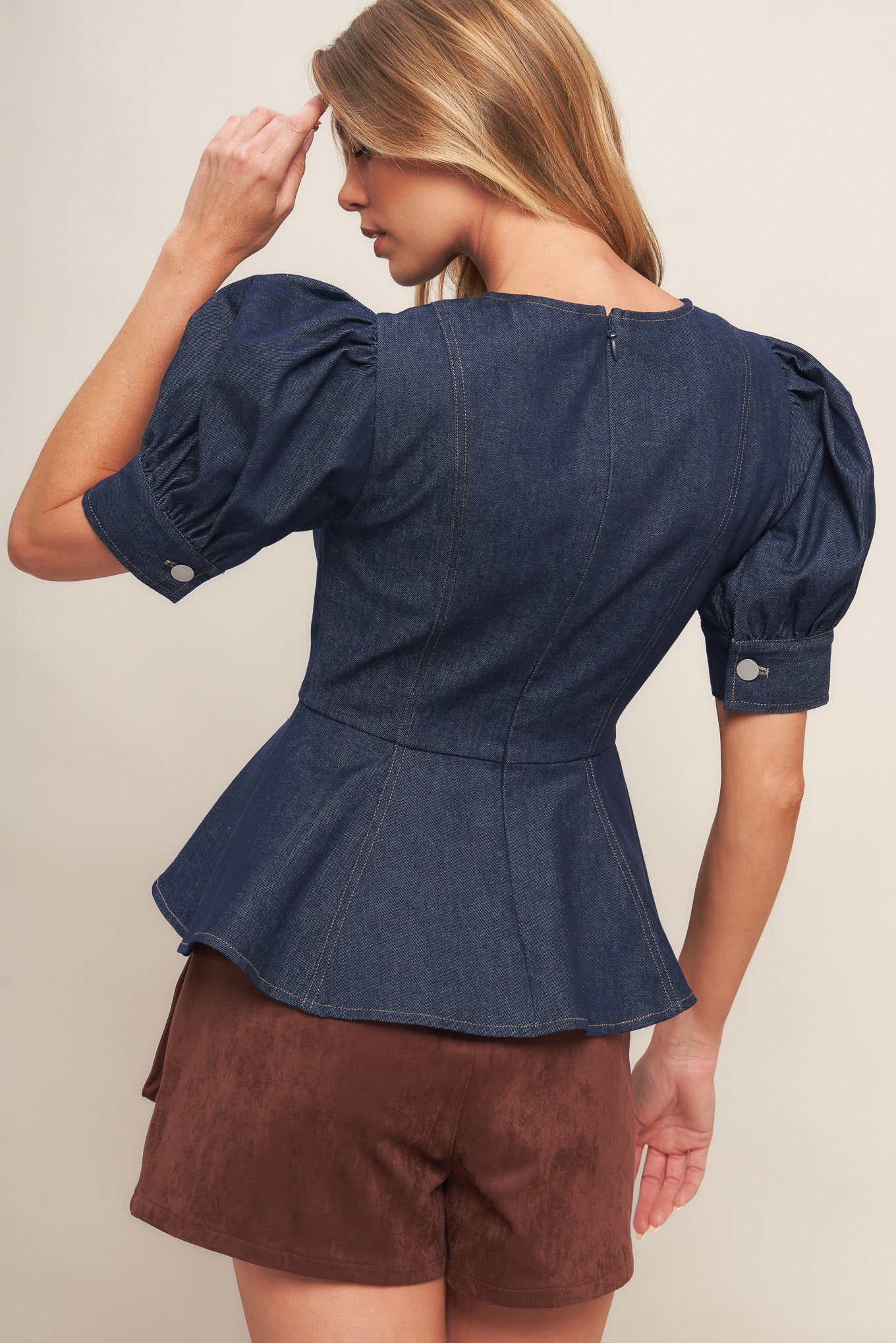 Classic edge denim top