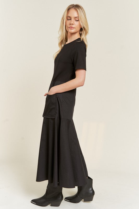 Knit Maxi Dress-Plus