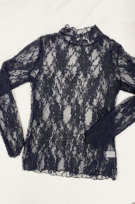 Floral Lace Top - Plus