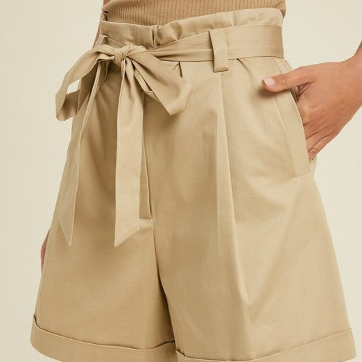 High-Rise Belted Bermuda