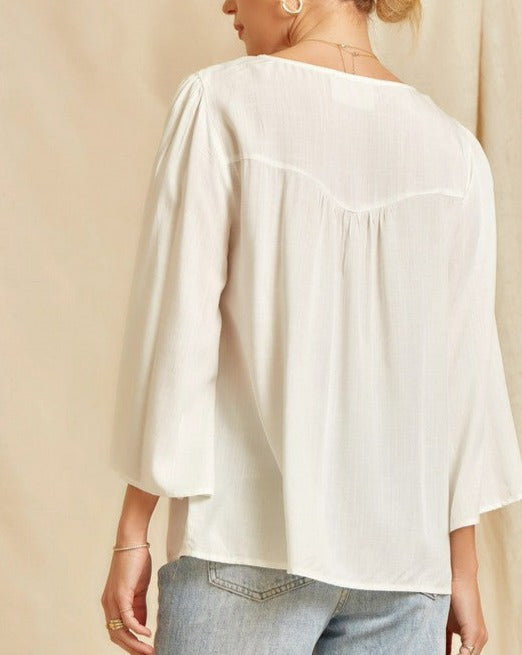 Violet Poncho Top