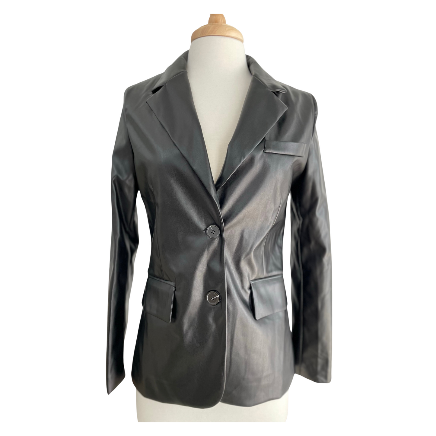 Black Leather Blazer