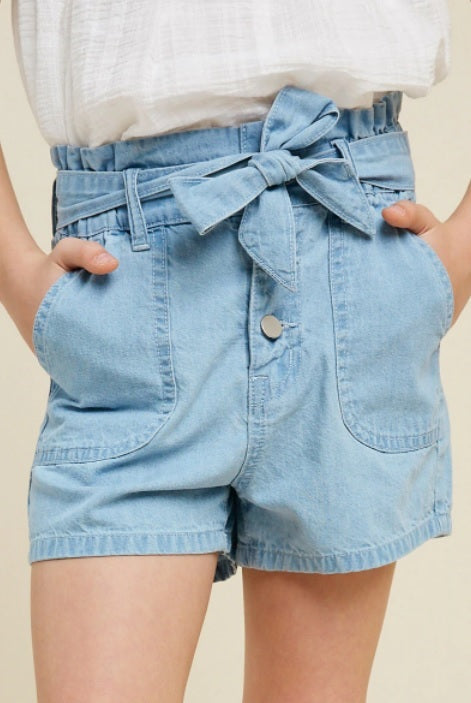Matilde - Light Denim Shorts - Girl's