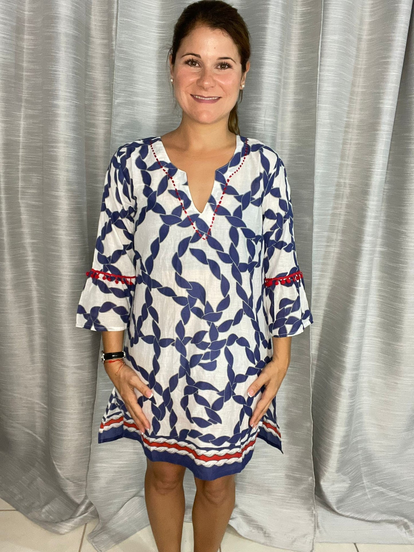 Marine Dress/Cover-up