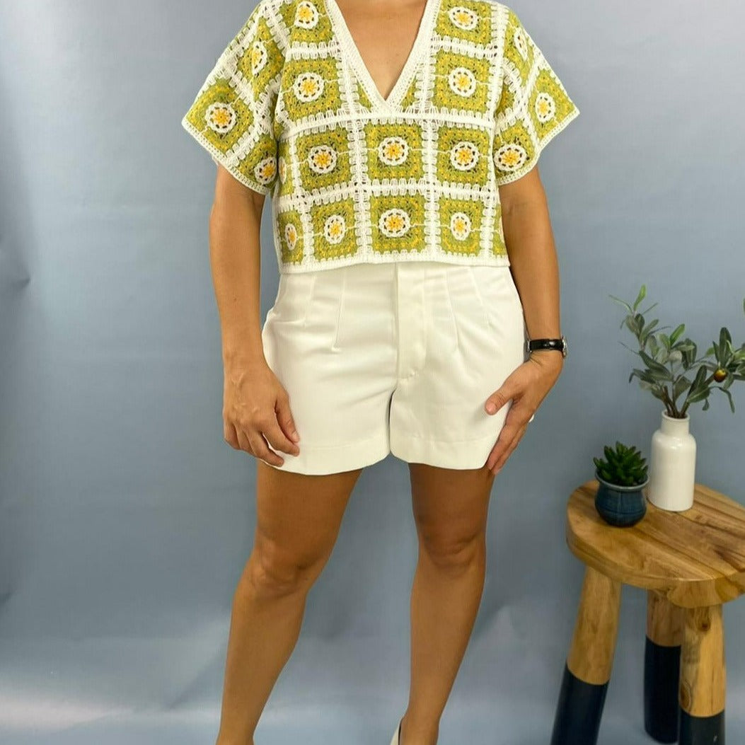 Basic White Shorts