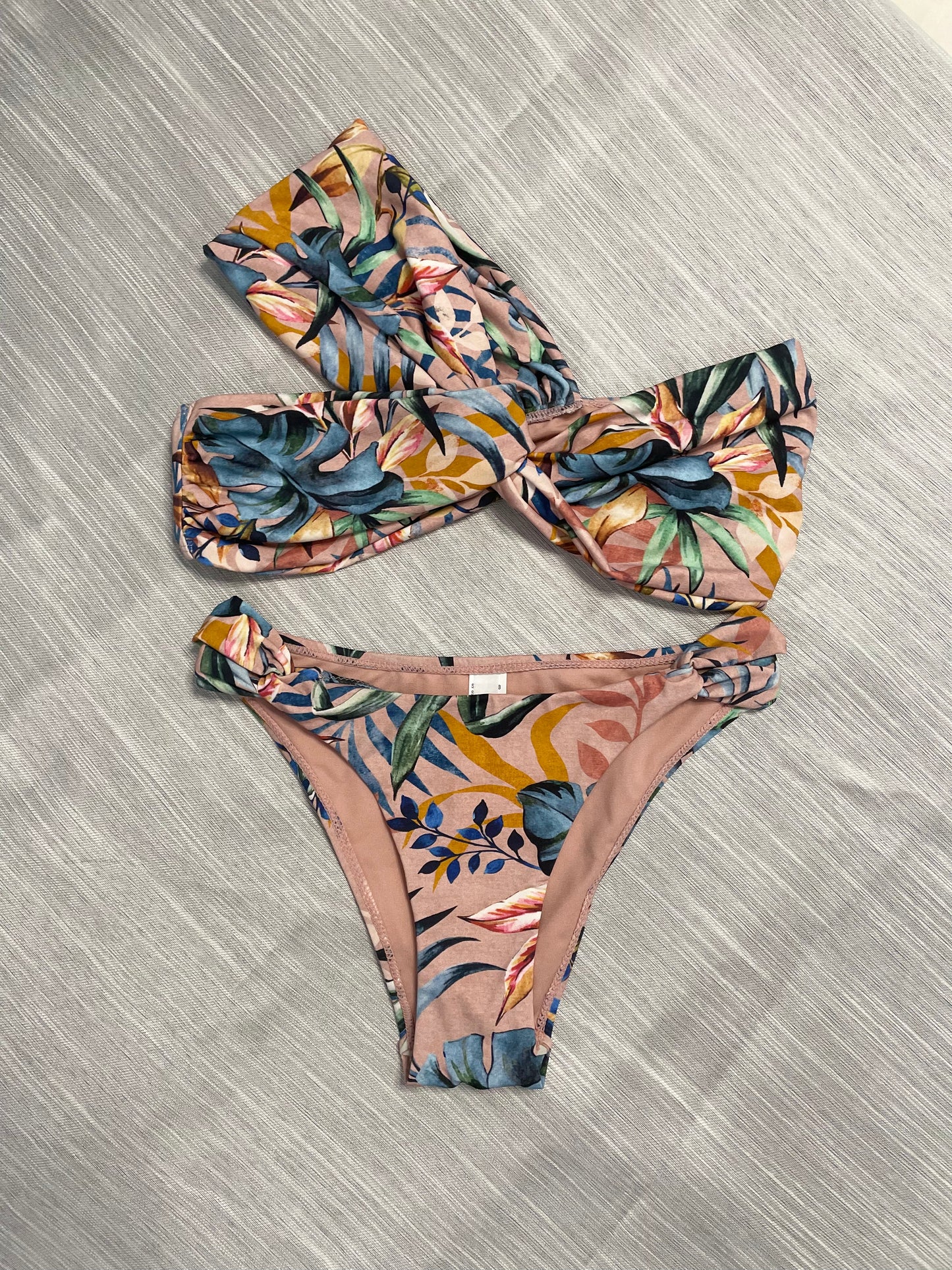 Pink Floral Bikini