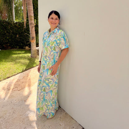 Breezy Botanical Maxi Dress
