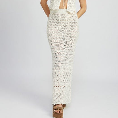 Crochet Style Maxi Skirt