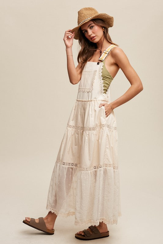 Maya Romantic Overall Maxi Dress