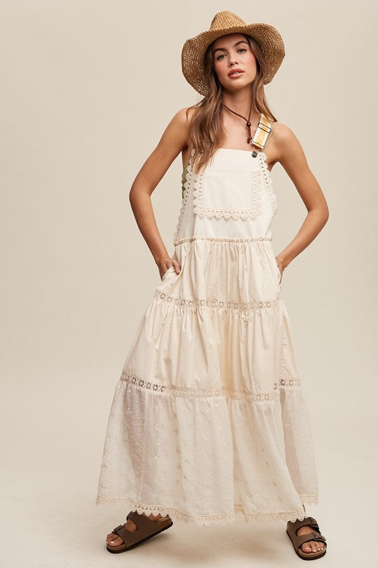 Maya Romantic Overall Maxi Dress