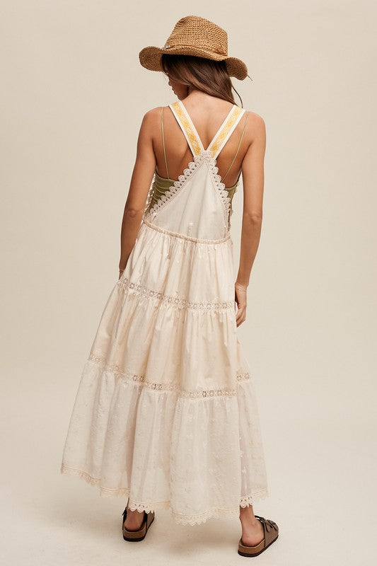 Maya Romantic Overall Maxi Dress