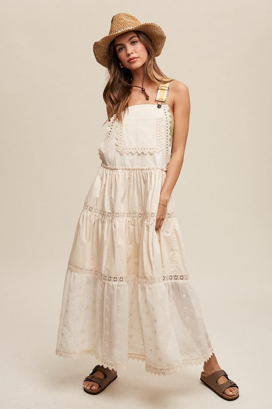 Maya Romantic Overall Maxi Dress