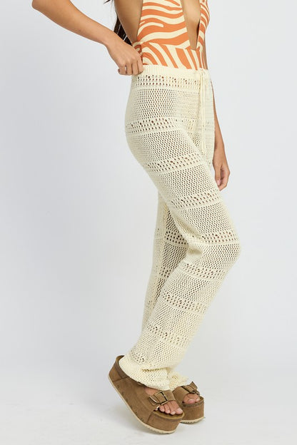 Crochet Style Long Pants