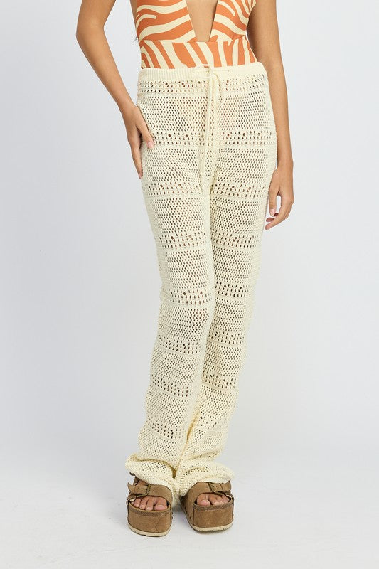 Crochet Style Long Pants