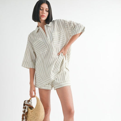 Nautical Stripe Oversized Tunic