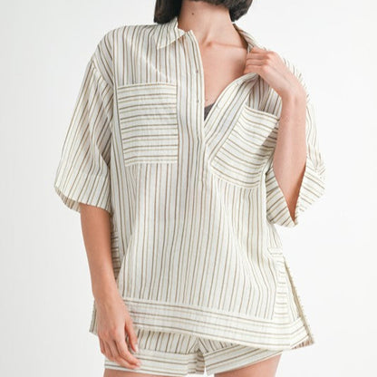 Nautical Stripe Oversized Tunic