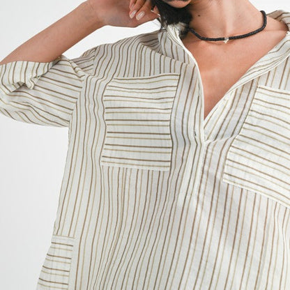 Nautical Stripe Oversized Tunic