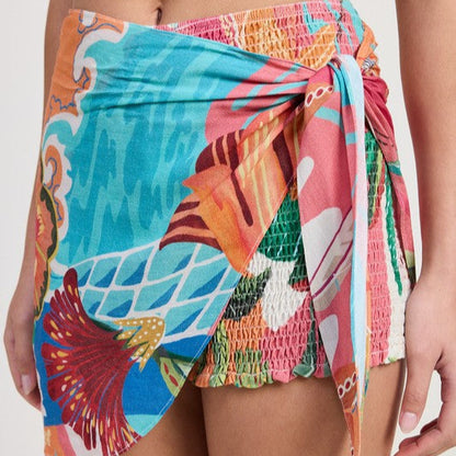 Breezy Bloom Wrap Shorts