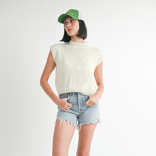 Sunny Hues Sleeveless Sweater