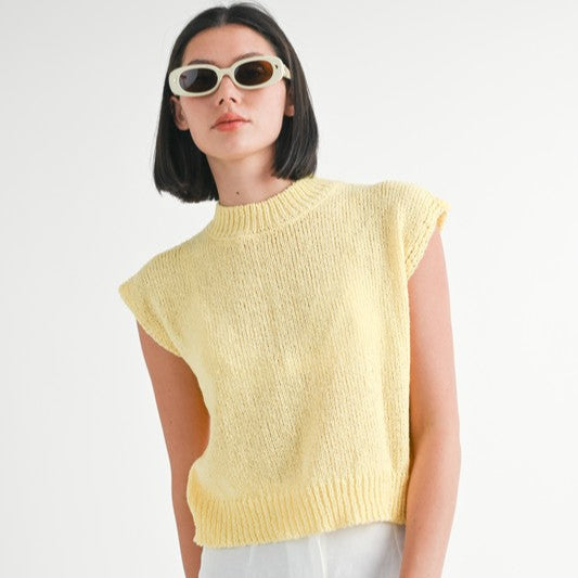 Sunny Hues Sleeveless Sweater