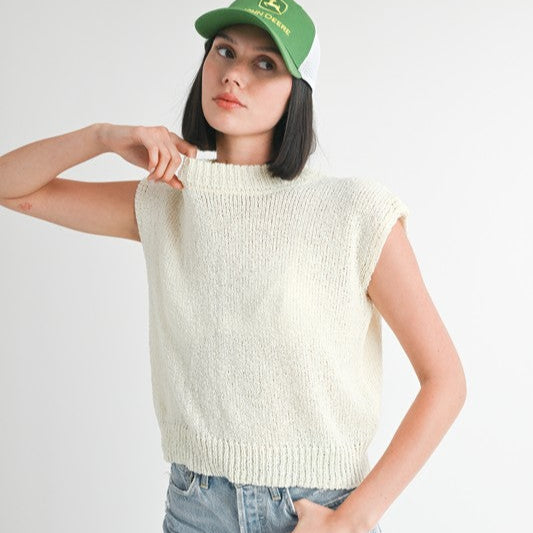 Sunny Hues Sleeveless Sweater