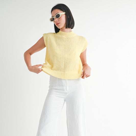 Sunny Hues Sleeveless Sweater