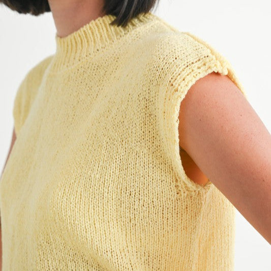 Sunny Hues Sleeveless Sweater