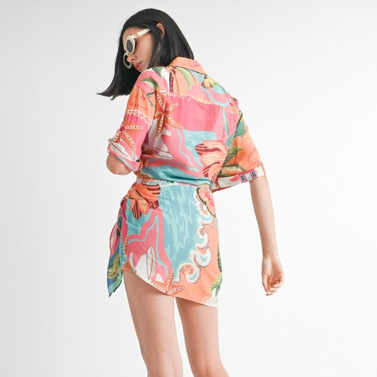 Tropical Breeze Oversized Shirt