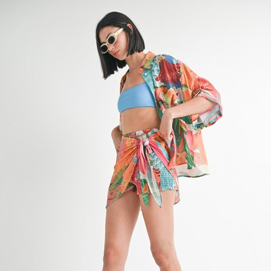 Tropical Breeze Oversized Shirt