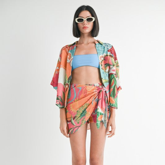 Tropical Breeze Oversized Shirt