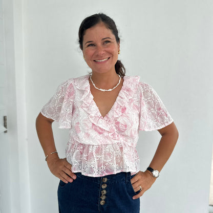 Maya Eyelet Top