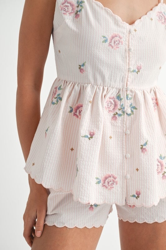 Summer Breeze Peplum Set
